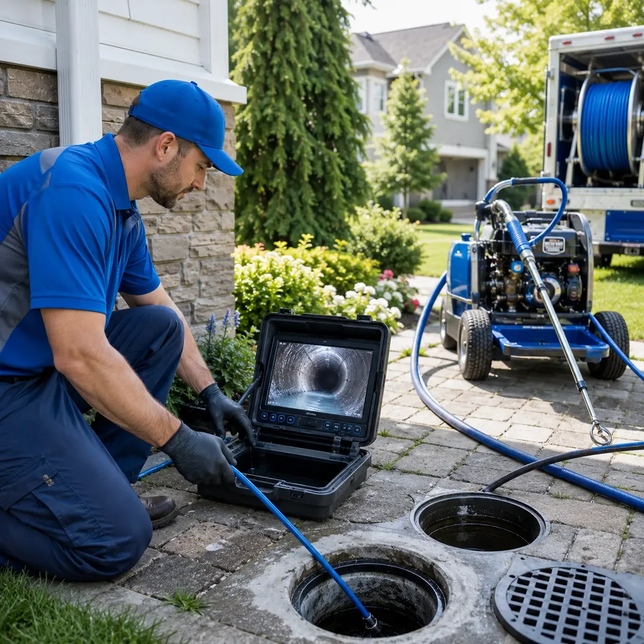 Outdoor drain cleaning professionals serving Pitcher, NY
